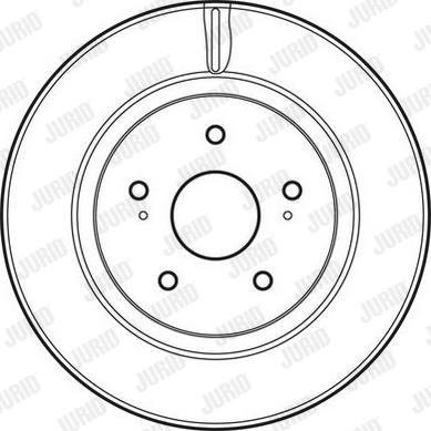 Jurid 562632JC-1 - Гальмівний диск autozip.com.ua