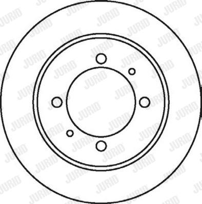 Jurid 562059J - Гальмівний диск autozip.com.ua