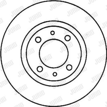 Jurid 562011J-1 - Гальмівний диск autozip.com.ua