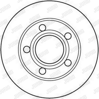 Jurid 562089J - Гальмівний диск autozip.com.ua