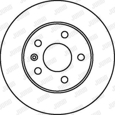 Jurid 562072JC-1 - Гальмівний диск autozip.com.ua