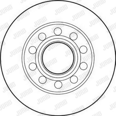 Jurid 562192JC-1 - Гальмівний диск autozip.com.ua