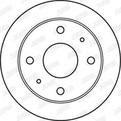 Jurid 562144J-1 - Гальмівний диск autozip.com.ua