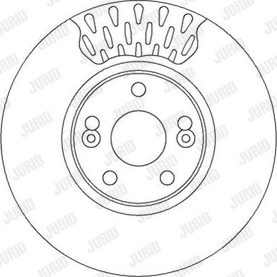 Jurid 562150J - Гальмівний диск autozip.com.ua