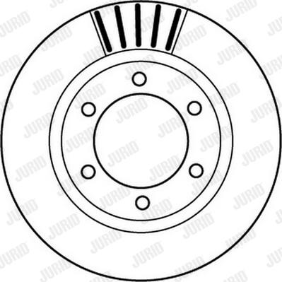 Jurid 562168JC-1 - Гальмівний диск autozip.com.ua