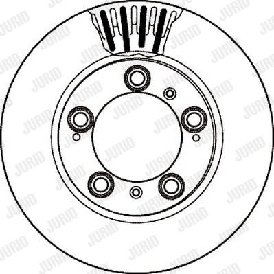 Jurid 562162J - Гальмівний диск autozip.com.ua