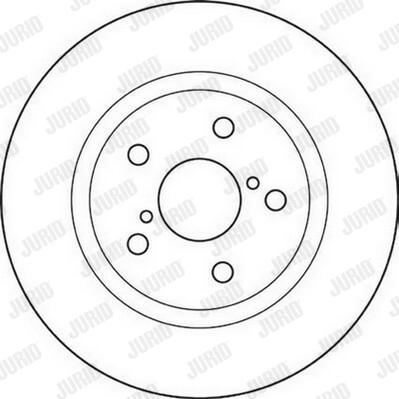 Jurid 562119J-1 - Гальмівний диск autozip.com.ua