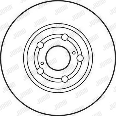 Jurid 562125J-1 - Гальмівний диск autozip.com.ua