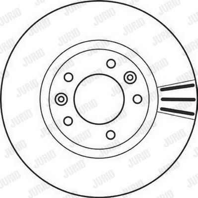 Jurid 562126JC-1 - Гальмівний диск autozip.com.ua