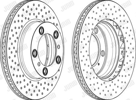 Jurid 562850JC-1 - Гальмівний диск autozip.com.ua