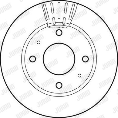 Jurid 562806JC - Гальмівний диск autozip.com.ua