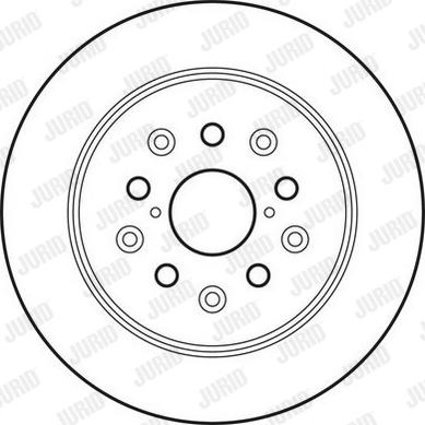 Jurid 562830JC-1 - Гальмівний диск autozip.com.ua