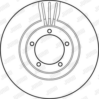 Jurid 562821J-1 - Гальмівний диск autozip.com.ua