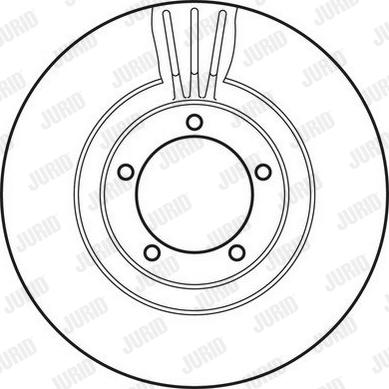 Jurid 562821JC - Гальмівний диск autozip.com.ua