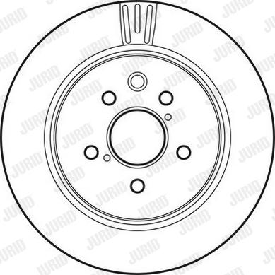 Jurid 562823JC-1 - Гальмівний диск autozip.com.ua