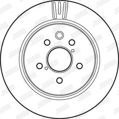 Jurid 562823JC - Гальмівний диск autozip.com.ua