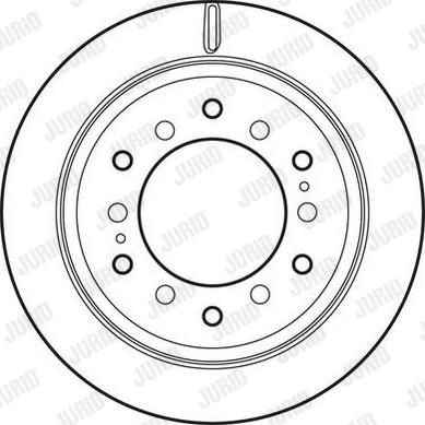 Jurid 562827JC - Гальмівний диск autozip.com.ua