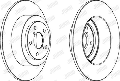 Jurid 562876JC - Гальмівний диск autozip.com.ua