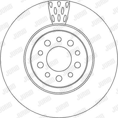 Jurid 562391JC - Гальмівний диск autozip.com.ua