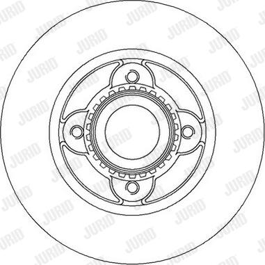 Jurid 562366JC-1 - Гальмівний диск autozip.com.ua