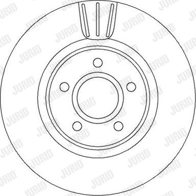 Jurid 562363JC - Гальмівний диск autozip.com.ua