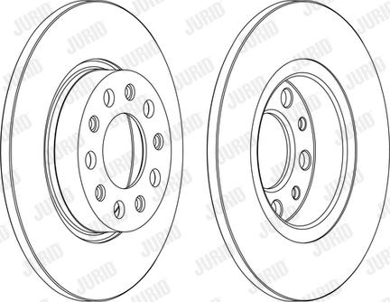 Jurid 562301JC-1 - Гальмівний диск autozip.com.ua