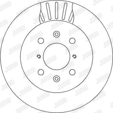 Jurid 562308J - Гальмівний диск autozip.com.ua