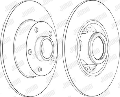 Jurid 562371JC-1 - Гальмівний диск autozip.com.ua