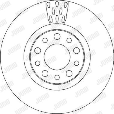 Jurid 562299JC-1 - Гальмівний диск autozip.com.ua