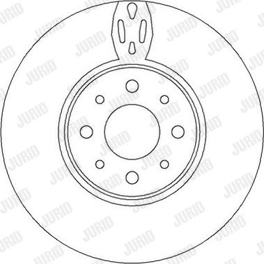 Jurid 562295J - Гальмівний диск autozip.com.ua