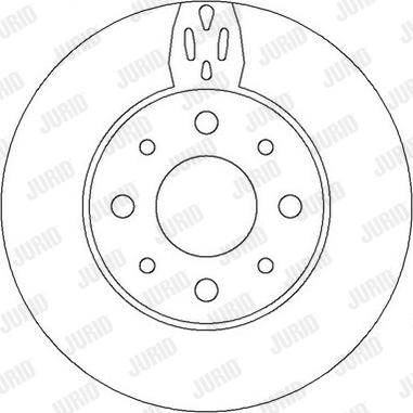 Jurid 562296JC-1 - Гальмівний диск autozip.com.ua