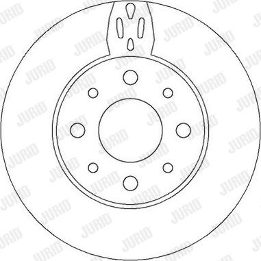 Jurid 562296J - Гальмівний диск autozip.com.ua