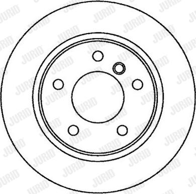 Jurid 562259JC-1 - Гальмівний диск autozip.com.ua