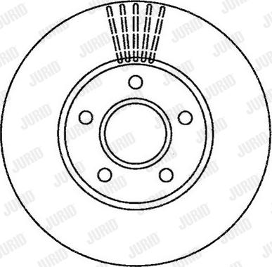 Jurid 562251JC-1 - Гальмівний диск autozip.com.ua