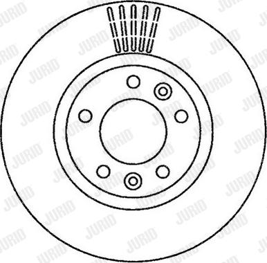 Jurid 562266JC-1 - Гальмівний диск autozip.com.ua