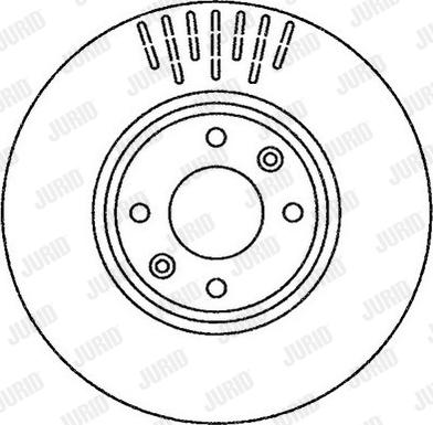 Jurid 562267J - Гальмівний диск autozip.com.ua