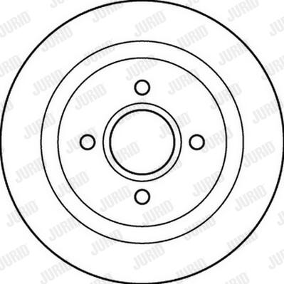 Jurid 562208JC-1 - Гальмівний диск autozip.com.ua