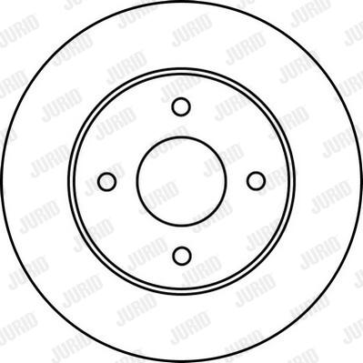 Jurid 562227J-1 - Гальмівний диск autozip.com.ua