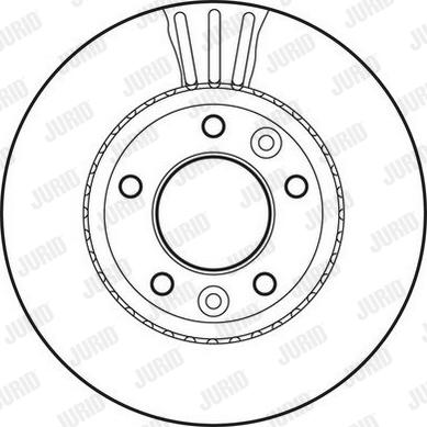 Jurid 562791JC - Гальмівний диск autozip.com.ua