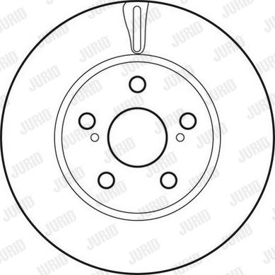 Jurid 562797JC-1 - Гальмівний диск autozip.com.ua