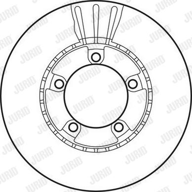 Jurid 562747JC - Гальмівний диск autozip.com.ua