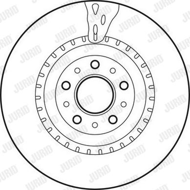 Jurid 562760JC-1 - Гальмівний диск autozip.com.ua