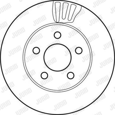 Jurid 562709J-1 - Гальмівний диск autozip.com.ua