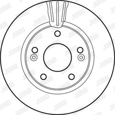 Jurid 562789J-1 - Гальмівний диск autozip.com.ua