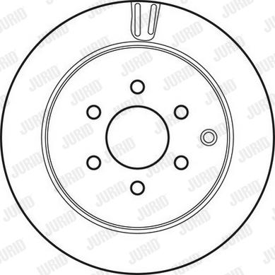 Jurid 562782JC-1 - Гальмівний диск autozip.com.ua