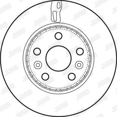 Jurid 562730JC-1 - Гальмівний диск autozip.com.ua