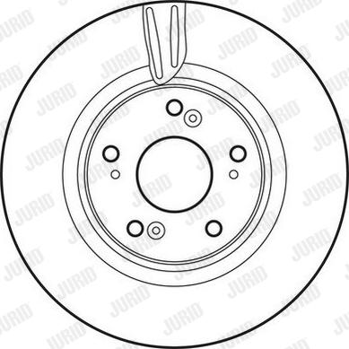 Jurid 562725JC - Гальмівний диск autozip.com.ua