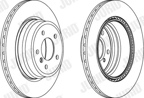 Jurid 562721J-1 - Гальмівний диск autozip.com.ua