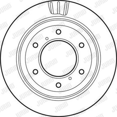 Jurid 562777JC - Гальмівний диск autozip.com.ua