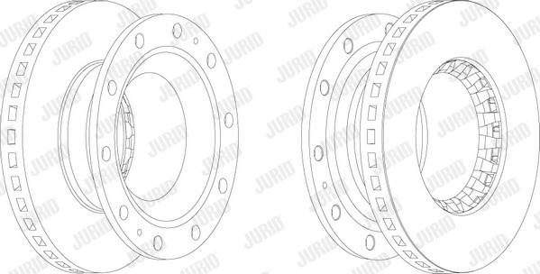 Jurid 567130J - Гальмівний диск autozip.com.ua